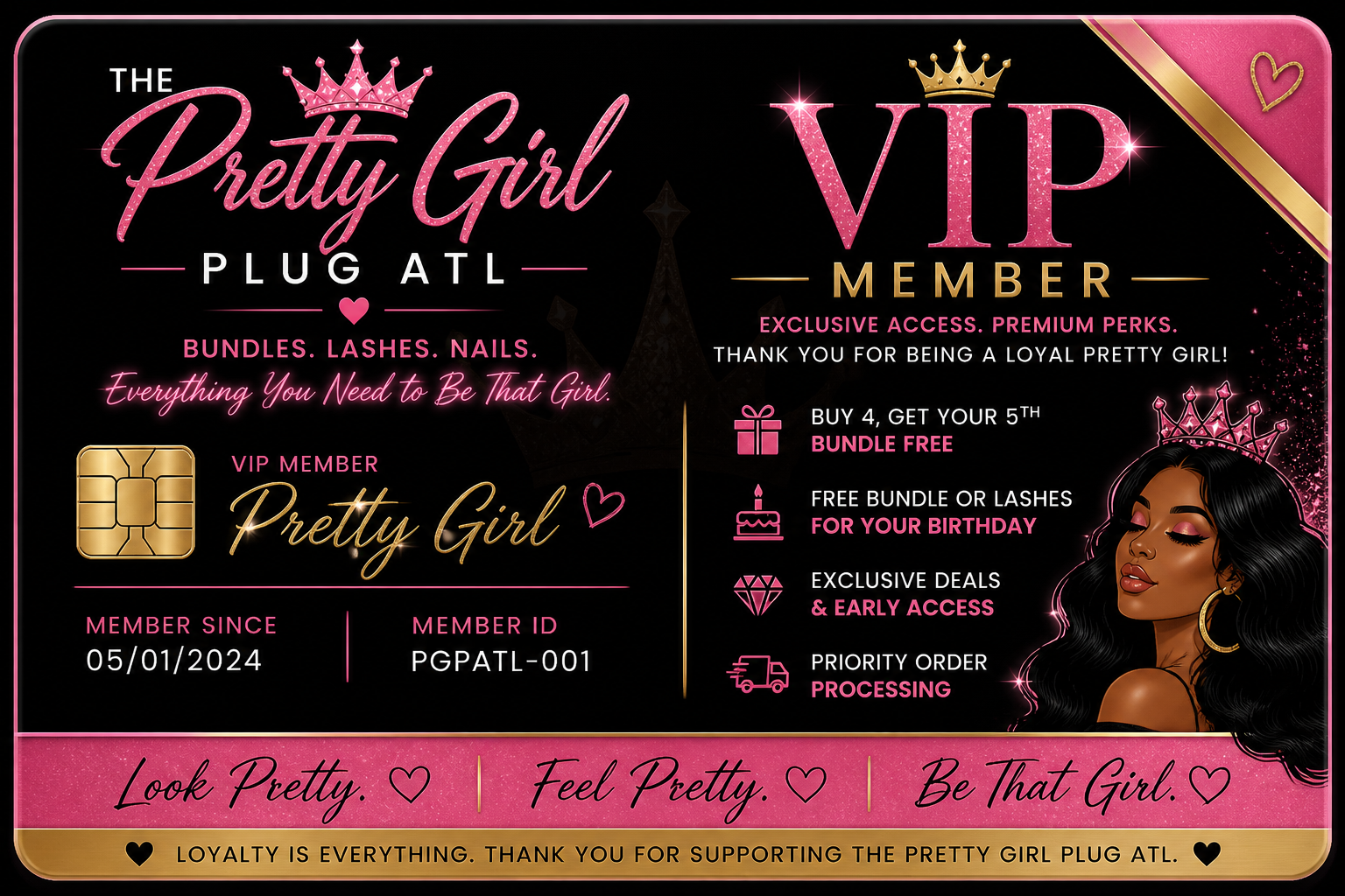 Pretty Girl Plug ATL VIP Membership